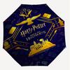 1 ks deštníku Hogwarts Harry Potter - 8 žeber vyztužený, automatické otevírání, lehký a odolný, roztomilý módní doplněk pro venkovní použití, D2699