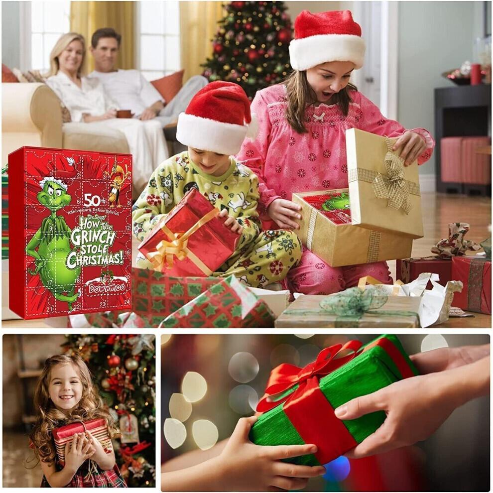 Christmas Countdown Calendar Surprise Toys 24 Gifts Grinch Halloween