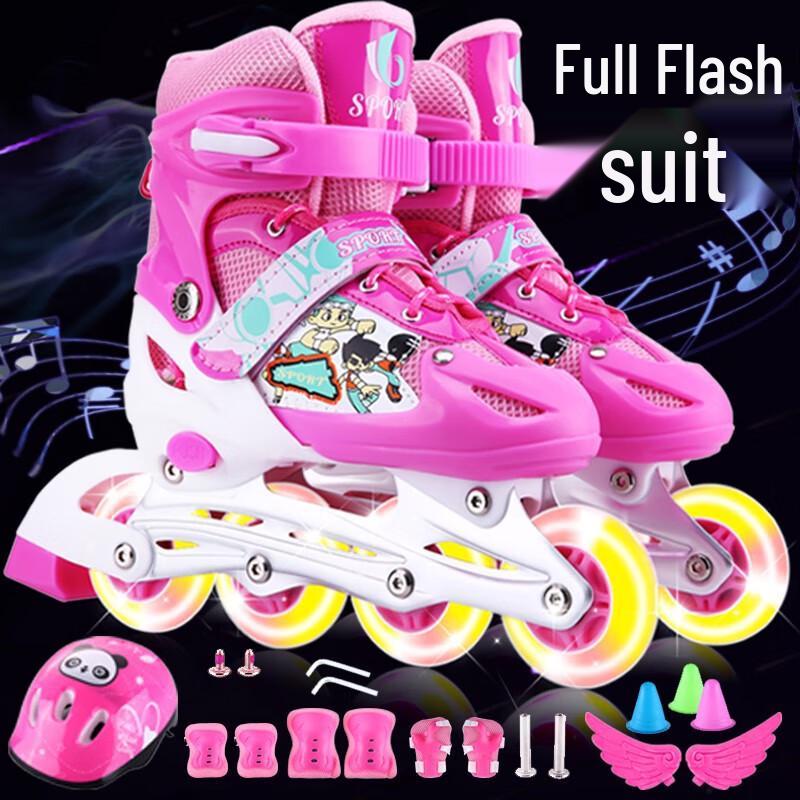 CHIWANG Kids Roller Skates Full Set M