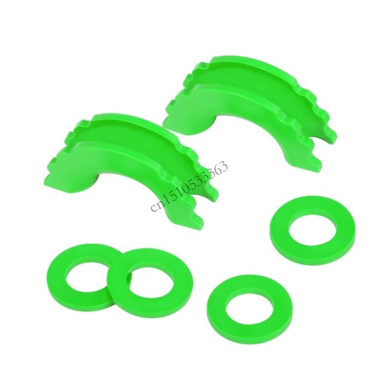 090E 2 Pack DRing Shackle Isolators with 4 Pieces Washer for Standard 3/4  Shackle