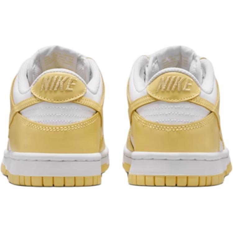 Nike Dunk Low Top Skateboard Shoes Yellow Unisex Kids' FB9109-126