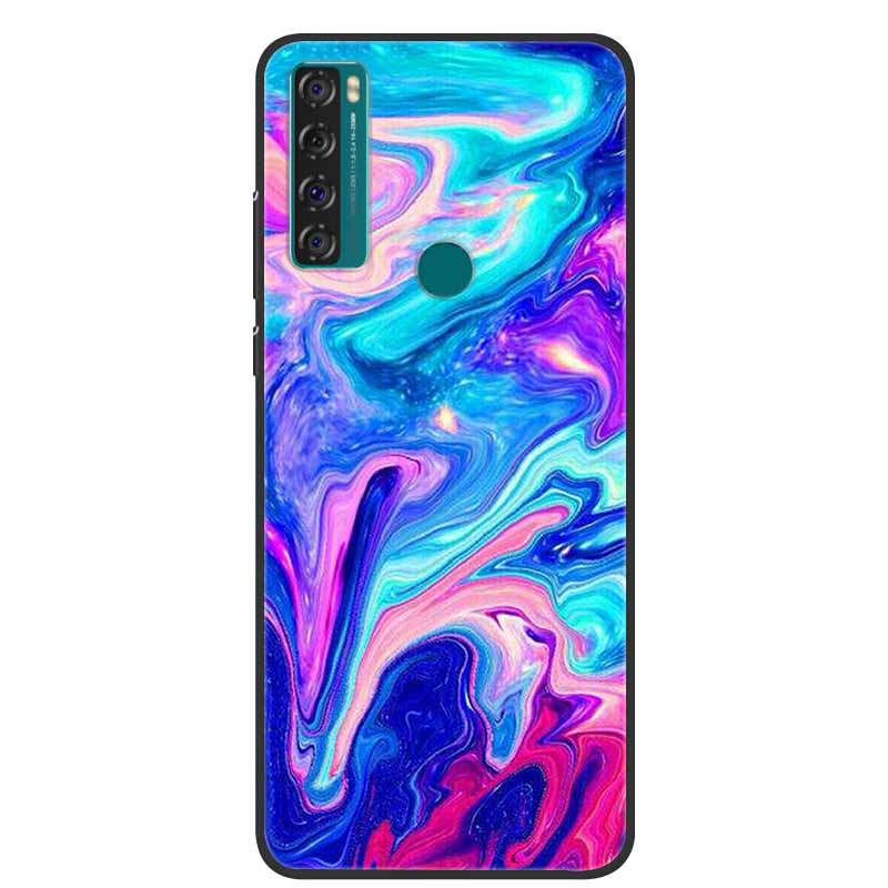 For TCL 20 R 5G Case Marble Silicone TPU Soft Phone Back Cover Case For TCL 20R 5G Funda Bumper Protector Capa Shockproof Coque