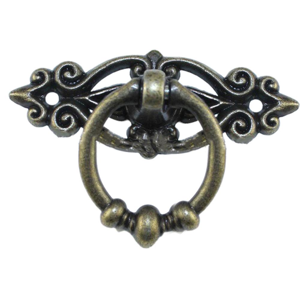 

Антикварные ручки из сплава для комодов, подвесные детали фурнитуры зелёный