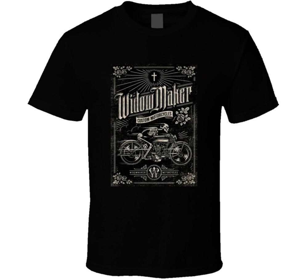 

Widowmaker Vintage Motorcycle Badge T Shirt 4XL