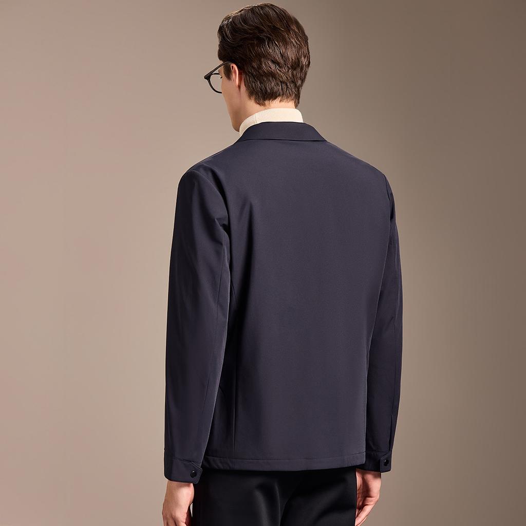 [Wool Inner Tank] Autumn and Winter Thick Cotton Jacket Men's Classic Collar Warm Business Casual Cotton Clothes Jacket