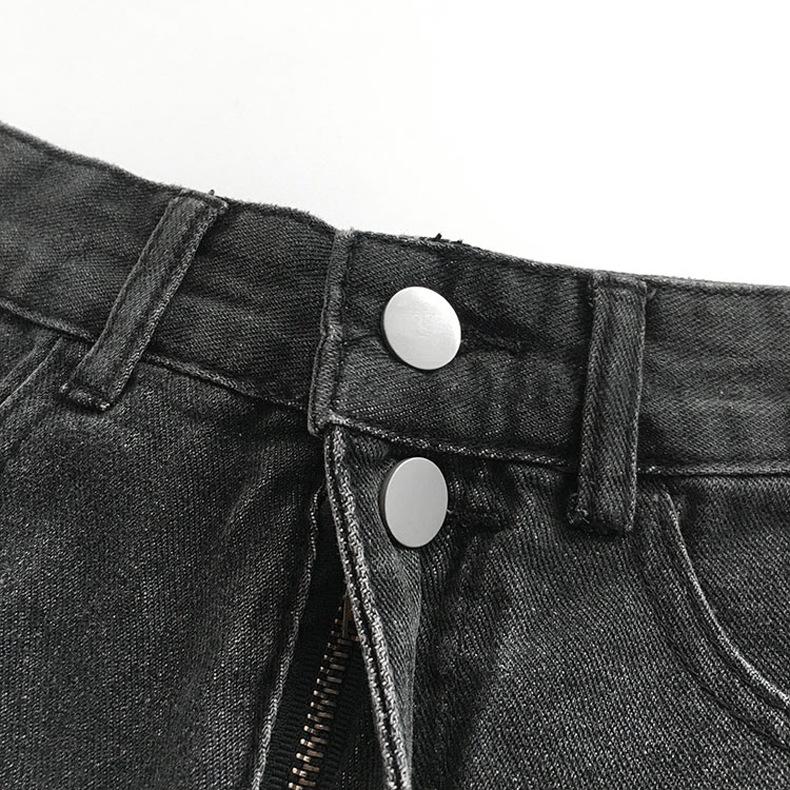 Pants Classic and Minimalist Fashion Versatile Women's Summer Broken Wide-legged Pants A Word Loose Burlap Shorts Female Denim Shorts Individuality