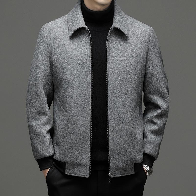 

Куртки, Мужские шерстяные куртки, Осенне-зимние деловые новинки, Повседневная, Свободная, Теплая, Верхняя одежда с шерстяными и хлопковыми куртками, Мужские