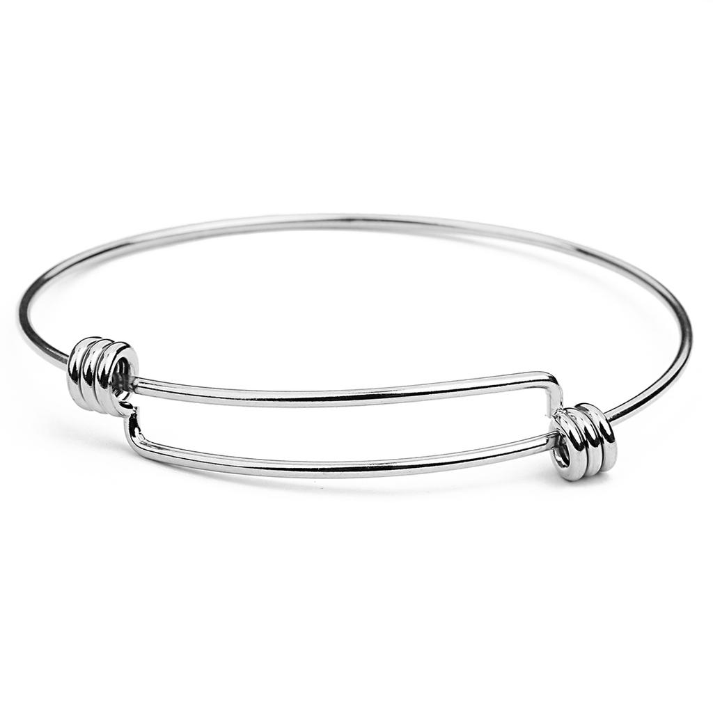 High Quality Dia 70mm Adjustable Stainless Steel Bracelet Bangle Bracelet DIY Wrist Jewelry Bracelet Charm Bracelets Wholesale