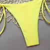 Colorful Graffiti Print Color Block Two-Piece Bikini - Sexy European & American Beachwear