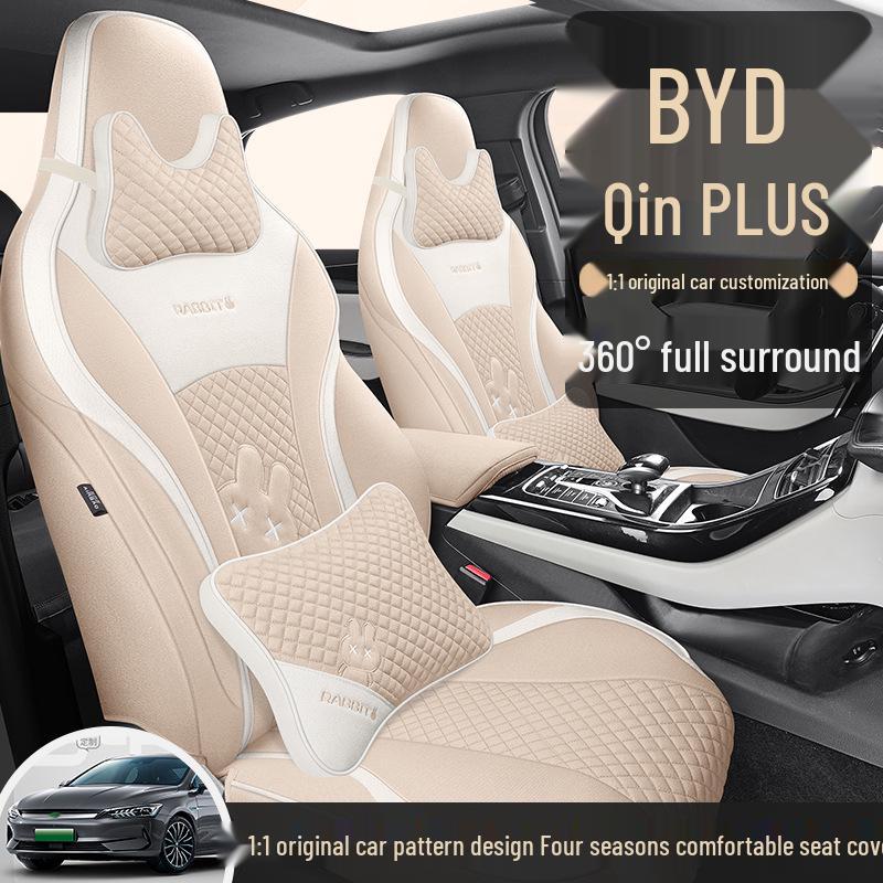 23 BYD Qin Plus DMI Full Wrap Seat Cover - All-Season Special Fabric for Plus/EV Models