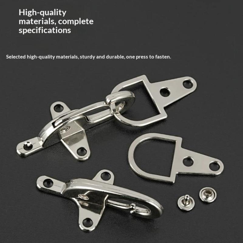 1 Paar Metallschnallen Handtaschenriemen Haken Schraube Dekorative Hummer-Karabinerverschluss Knopf Jacken-Gürtelschnalle Zubehör