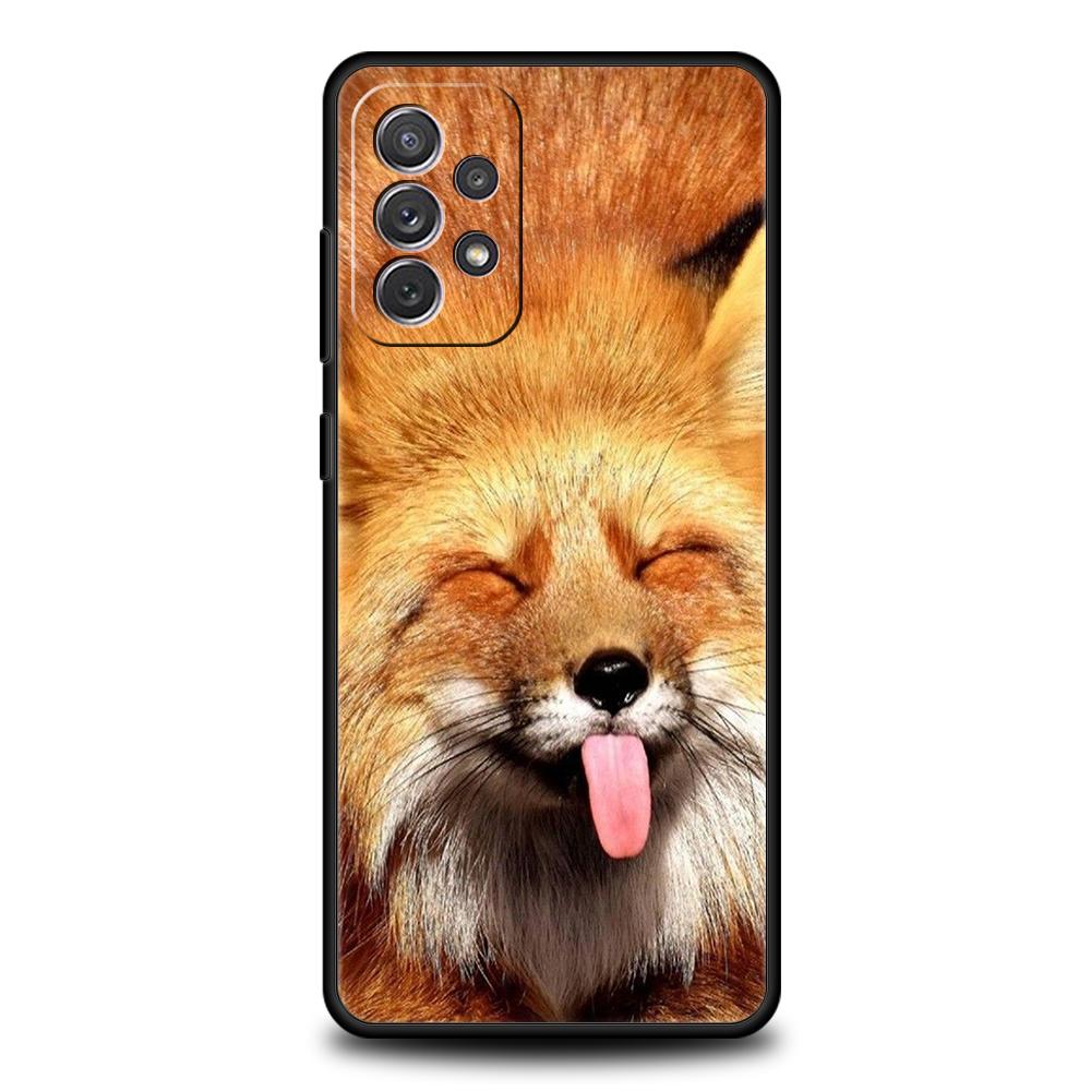 Animal The Fox Phone Case for Samsung Galaxy A15 A14 A25 A54 A34 A51 A71 A72 A73 A32 A52 A52S A11 A21S A31 A41 5G Soft Shell Bag