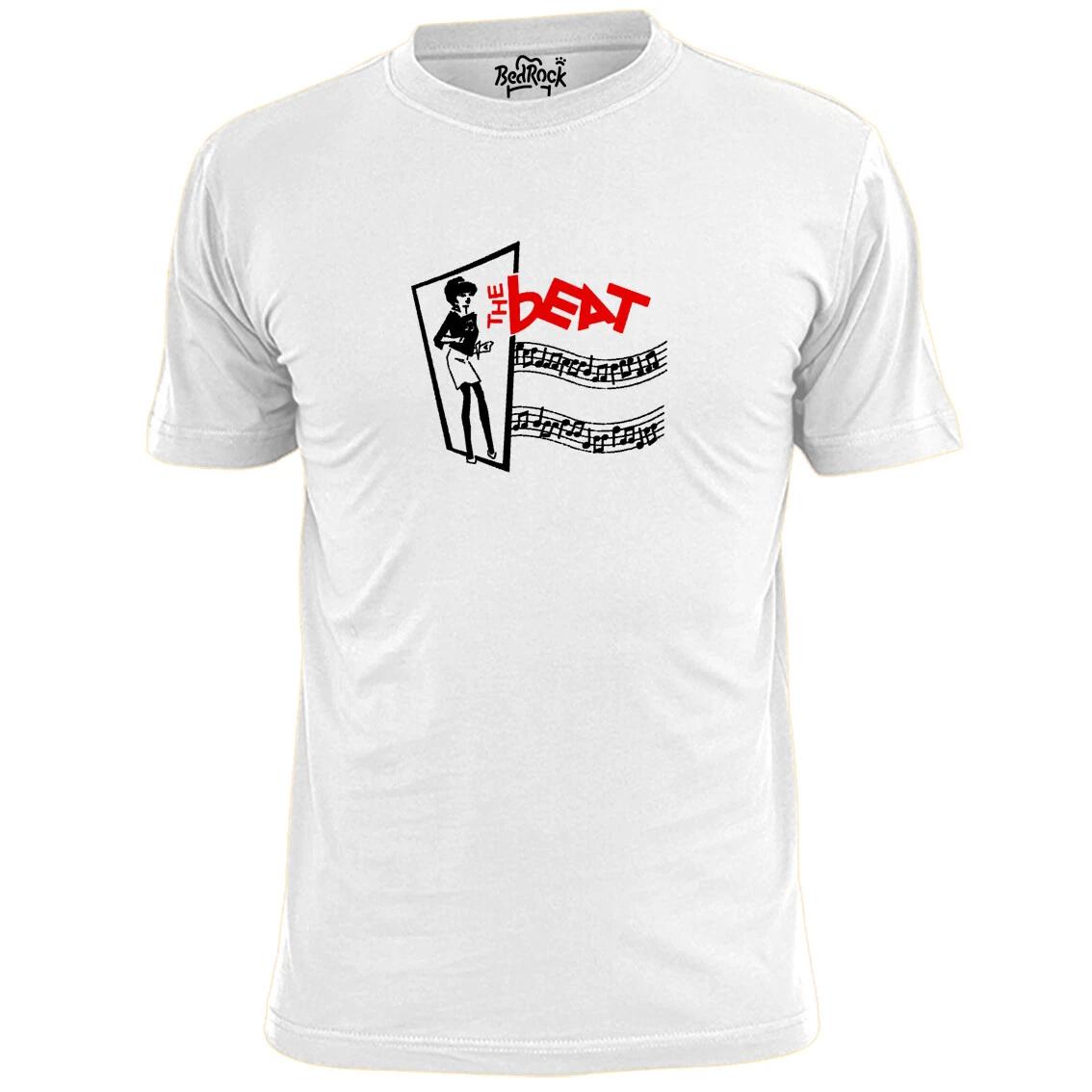Mens The Beat Girl Musical Notes Ska T shirt 2 Tone L