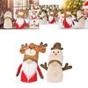 Adorable Plush Christmas Decoration Rudolf Doll With Antlers Perfect For Holiday Cheer