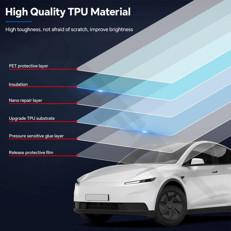 Pre-cut PPF For Tesla Model Y Standard 2026 Headlight Rearview A B Pillars TPU Protection Film Anti-Scratch Clear Bra Resistant