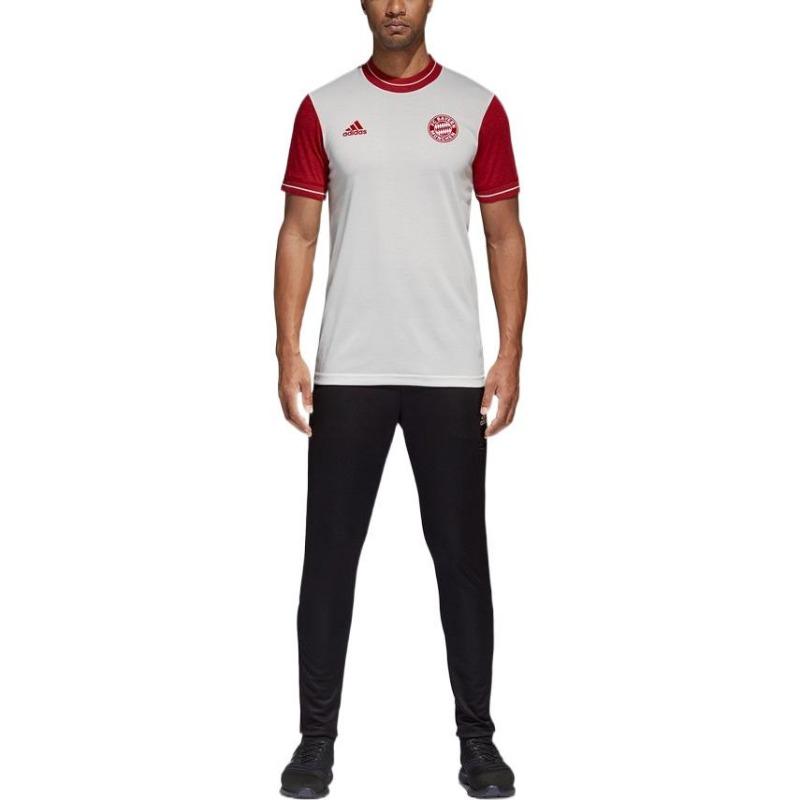 Adidas FC Bayern Munich Icon Jersey Sport Short Sleeve Men Tops White CV8100