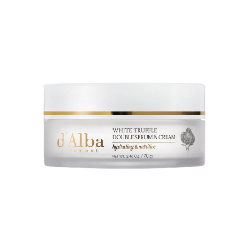 d Alba White Truffle Double Serum & Cream 70g – Dual-Texture Elasticity & Nourishing Moisturizer