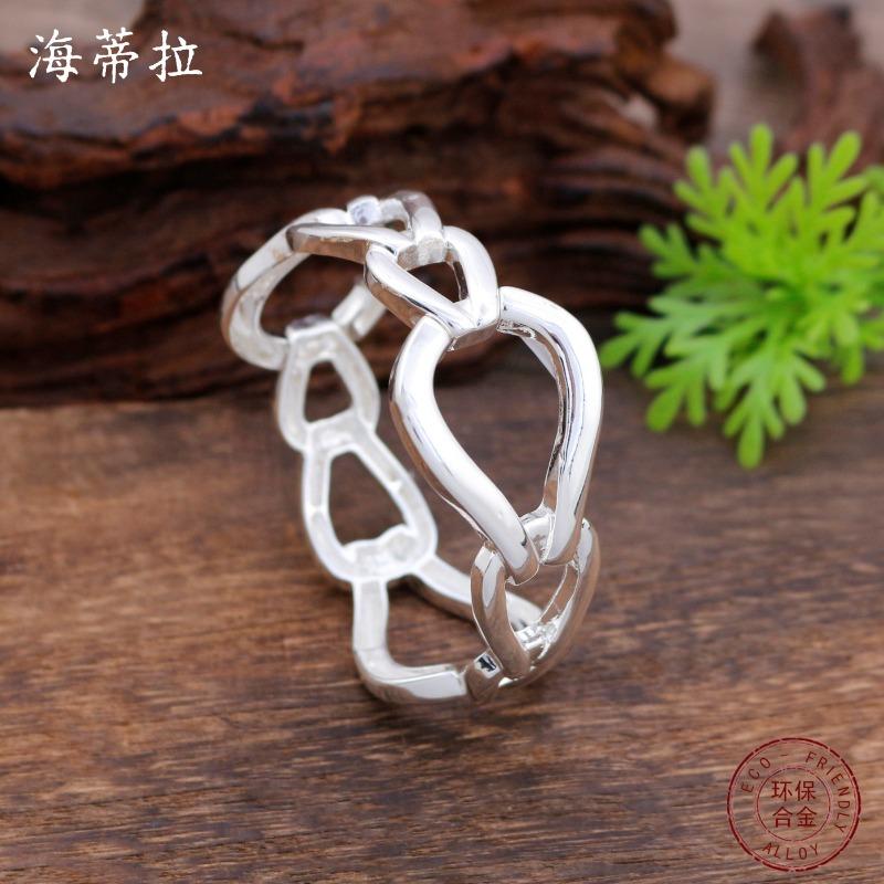 New Hollow Irregular Geometric Elastic Bracelet Men's and Women's Fashion Exaggerated Versatile Hollow Geometric Bracelet