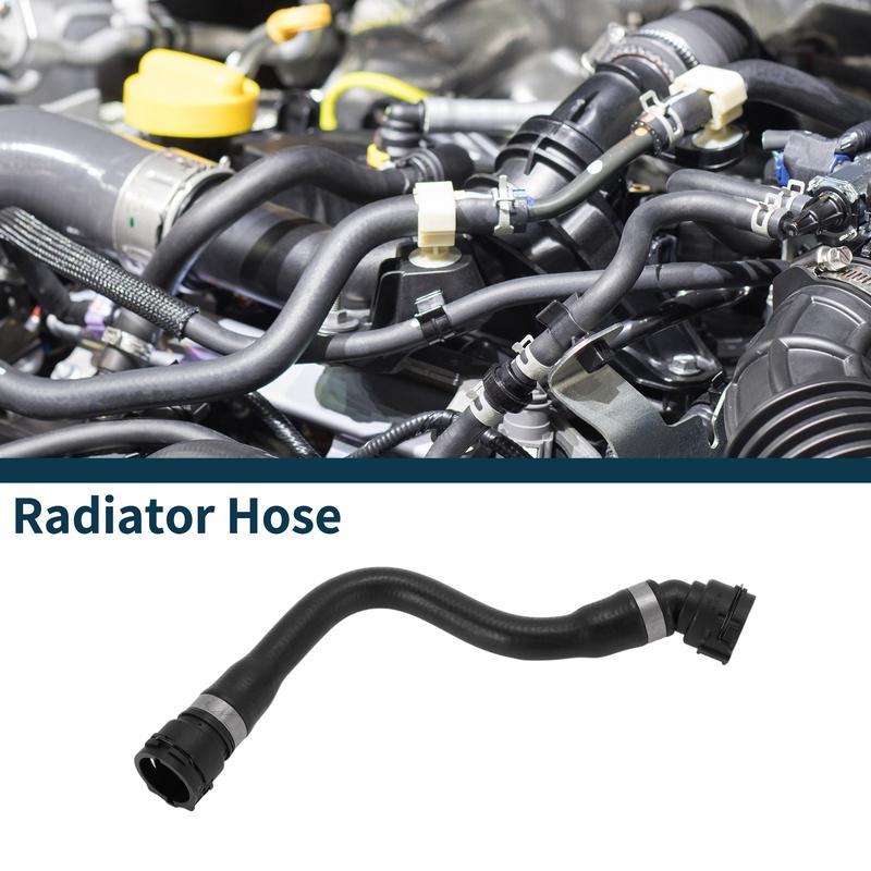 Motoforti Radiator Hose Heater Hose No.17128634285 for BMW 15-19 3 Series Rubber Coolant Hose Black 1 Pc
