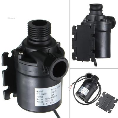 IP68 DC 24V Solar Brushless Motor Water Pump 5M//7M 800L//1100L Submersible Kit