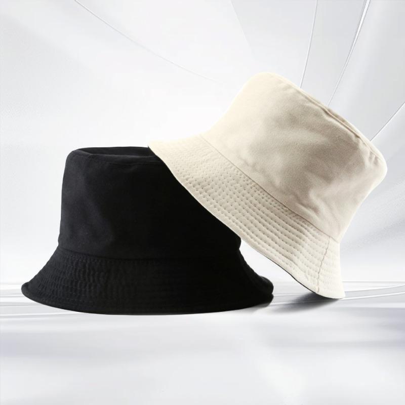 Double-sided Bucket Hat Embroidered Casual Versatile Basin Hat Summer Sun Protection Sun Hat Couple Hat Tide
