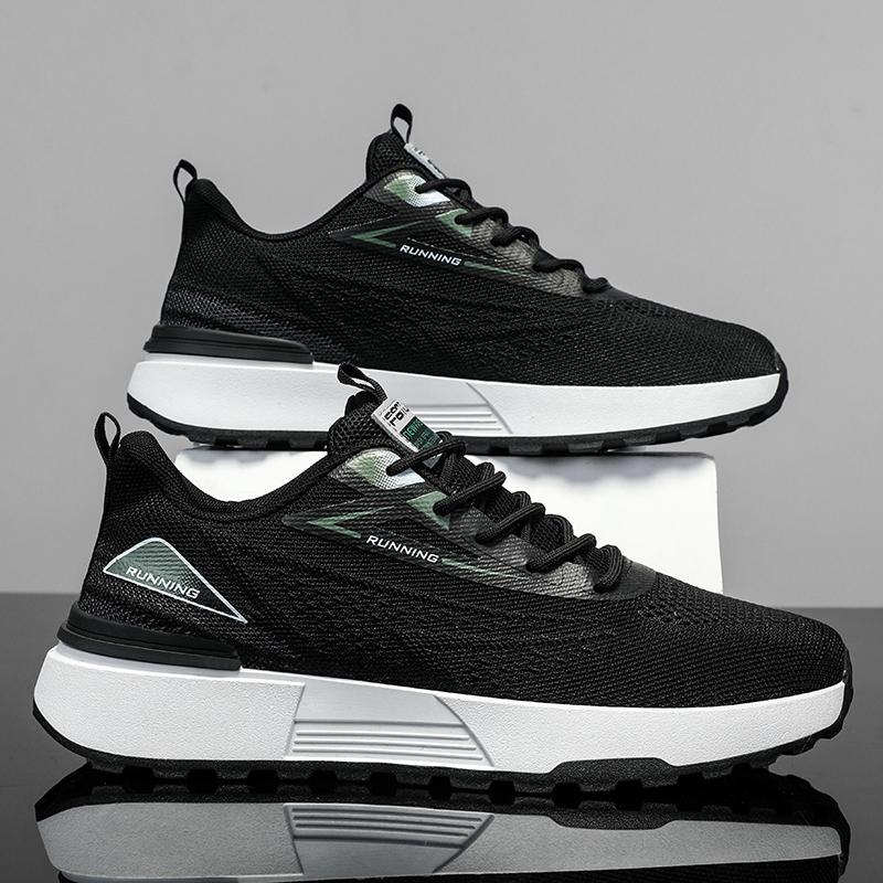 Men's Casual Sneakers Summer Outdoor Breathable Running Shoes Soft Comfortable Walking Shoes Lightweight Non-slip Popular Shoes