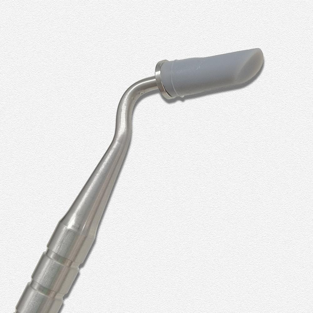 1 set de pensule din rășină dentară, mâner din oțel inoxidabil, modelare, cap moale din silicon, instrumente adezive pentru ciment compozit din porțelan