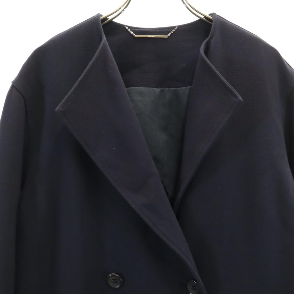 Mila Owen Double Breasted Coat Navy Women Used
