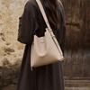 Mrs. Qiao Women's Bag 2025 New Bucket Bag Women's Autumn Winter Crossbody Bag Women's Bag High-end Genuine Leather Shoulder Bag