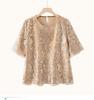 Elegant Two-Piece Summer Set for Moms 2026: Stylish Tummy-Covering Lace Outfit for Middle-Aged Women