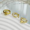 Pack of 3 Irregular Rings Accessory Bendable Rings Jewelry Set for Style Seekers