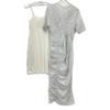 CLANE 25Stainless Steel 18112-5182 MIX RANDOM SHIRRING ONEPIECE Dress 1 whiteUsed