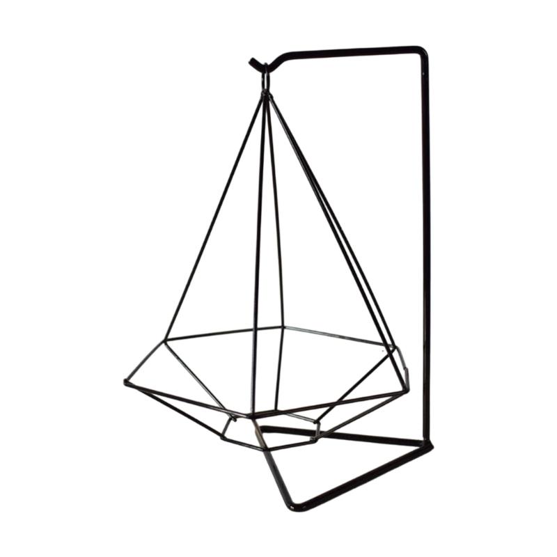 Artistic Metal Plant Holder Geometric Durability Iron Garden Shelf For Living Room Balcony Decoration