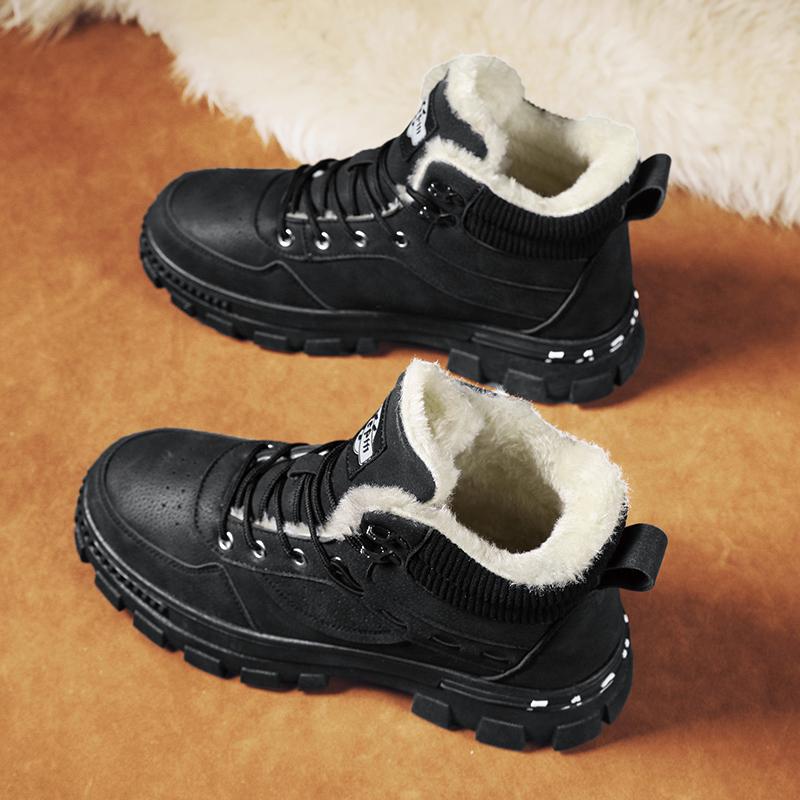 Мужская амортизирующая противоскользящая износостойкая модная хлопковая обувь со средним — фото 19