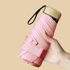 Mini Folding Umbrella 6-Folding Anti UV Portable Parasoles Lightweight Pocket Sun Shade Rain Umbrella for Women