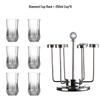 Henton Heat-Resistant Crystal Glass Set with Rotating Stand