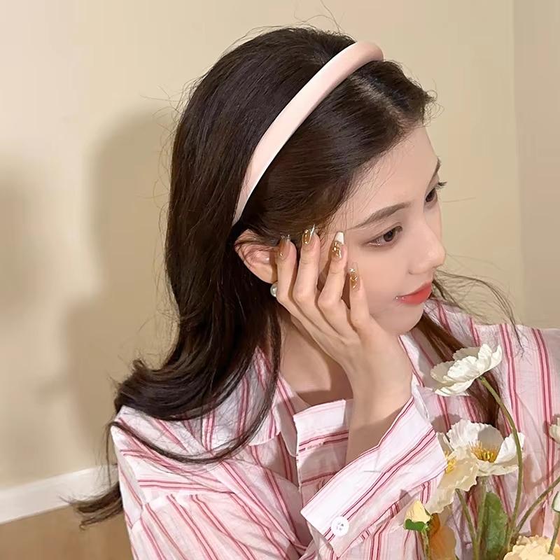 New Glossy Thin Hairband for Women Lady Sweet Candy Colors Thin Headband Hair Hoop JK Korean Girl Headdress Hair Accessories