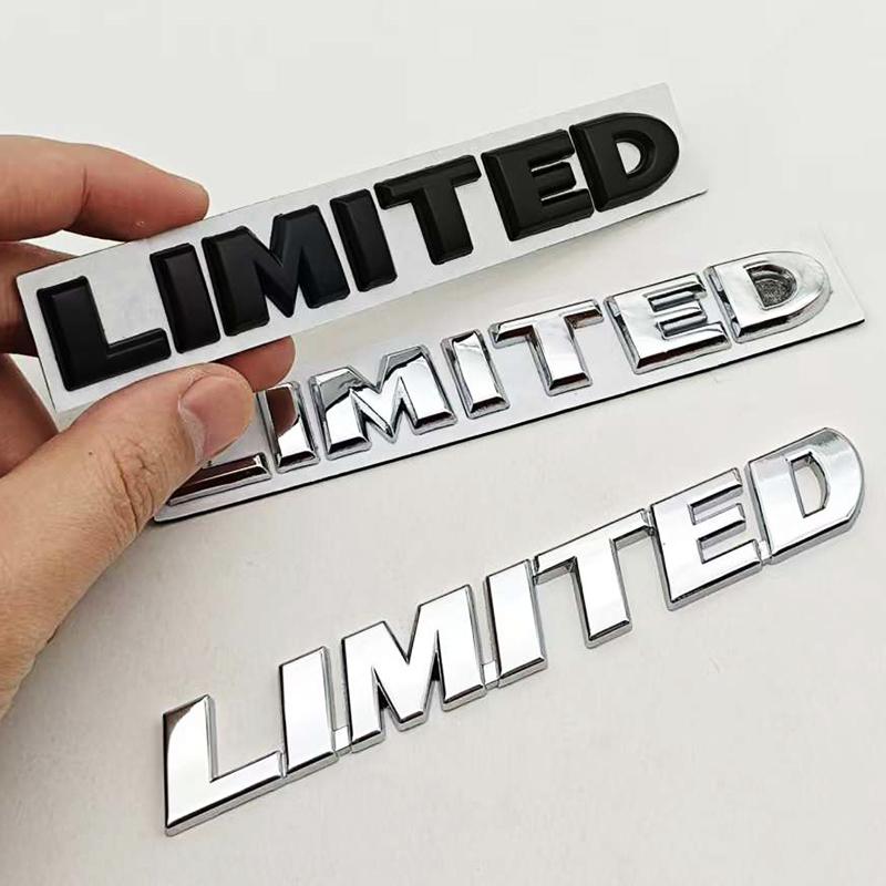 3D Metal Car Letters Logo LIMITED Rear Trunk Badge Sticker Emblem For JEEP Grand Cherokee Overland Compass Wrangler Accessories
