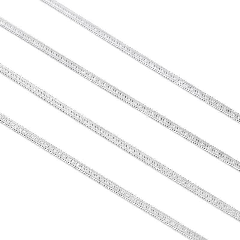 

Цепочка из титановой стали «Змеиная кость»: Модное унисекс ожерелье-клинка на ключицу.