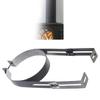 Portable Chimney Pipe Clamps Adjustable Sturdy Stainless Steel Holders for Wall Support Diameter 150 Mm Designs