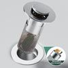 Stainless Steel Sink Drain Filter - Anti-Clog Hair Stopper & Odor Seal for Bathroom/Kitchen Pop-Up Drain, Bath Tub Drainage