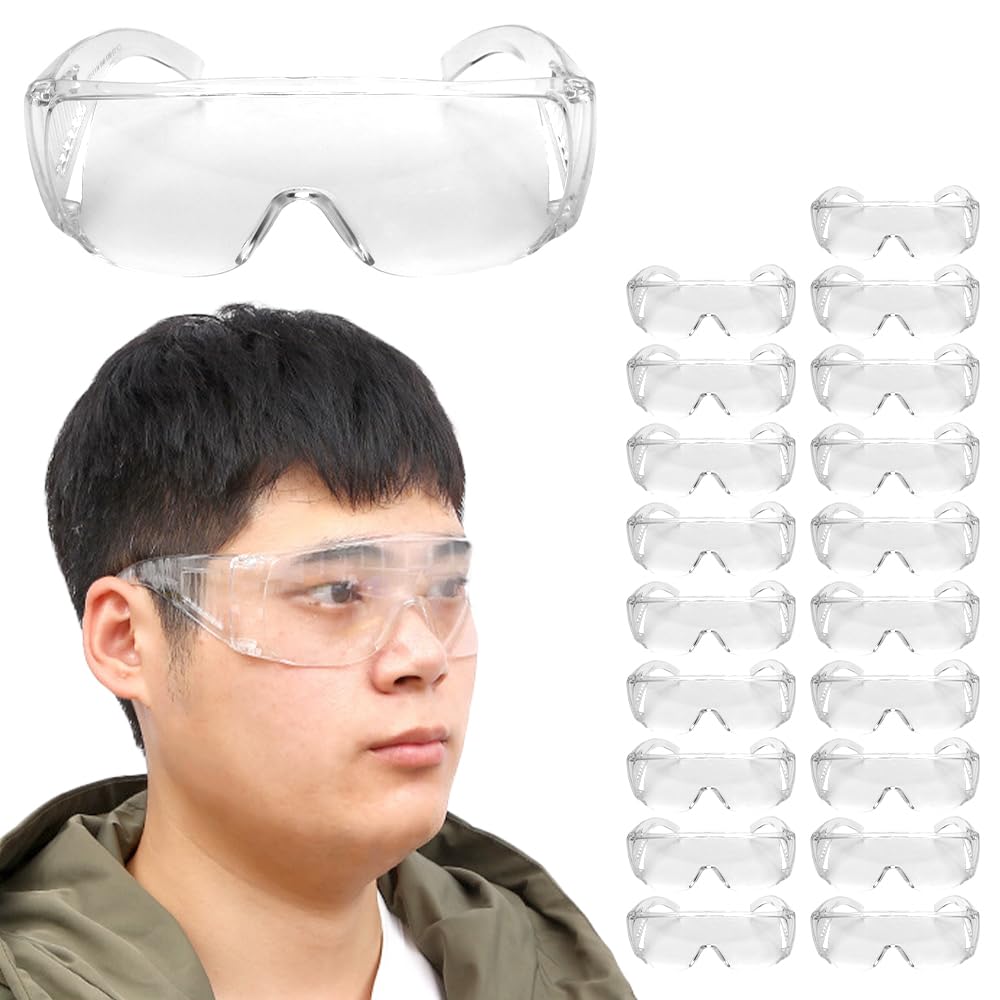 

compatible with splash DIY pollen just clip on to your ears of Goggles, glasses, protection, work, experiments, protection, transparent, (Set 20)