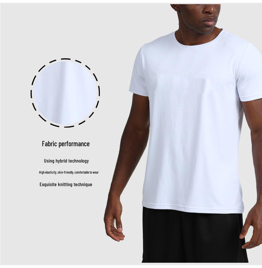 Men's Quick-Dry Sports T-Shirt - Summer Fitness Running & Basketball Gear