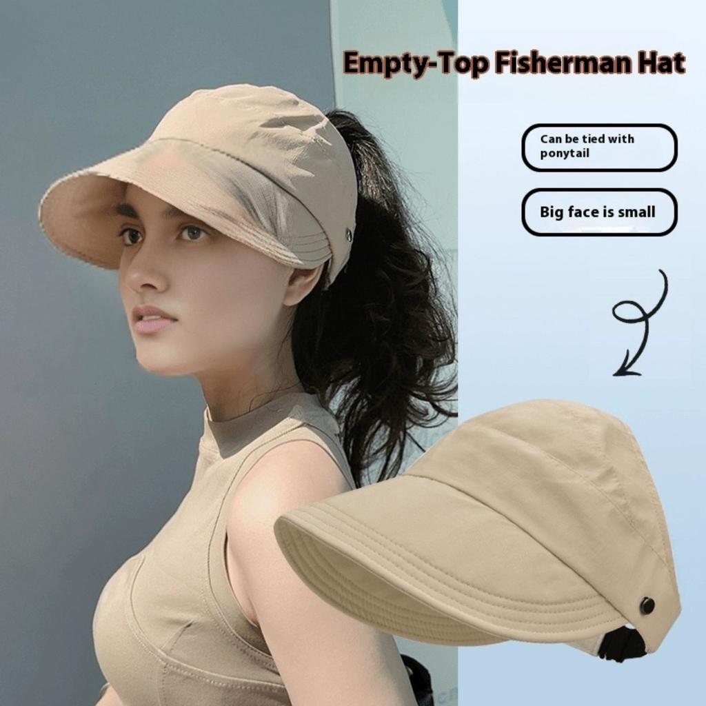 Breathable Sun Hat | Outdoor Sports Quick Drying Adjustable Ponytail Hat | Lightweight and Foldable, Wide Edge | Very Suitable for Cycling and Hiking
