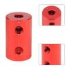 4 pcs 4-6mm Aluminum Alloy Red Rigid Coupling Set L20x12mm for RC Airplane Boat Motor Accessories with M4 Screws Wrench Shaft Coupler