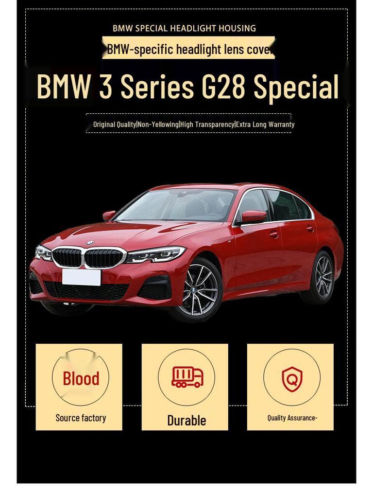 Compatible LED Headlight Rear Cover for 20/21/22 BMW 3 Series G20/G28