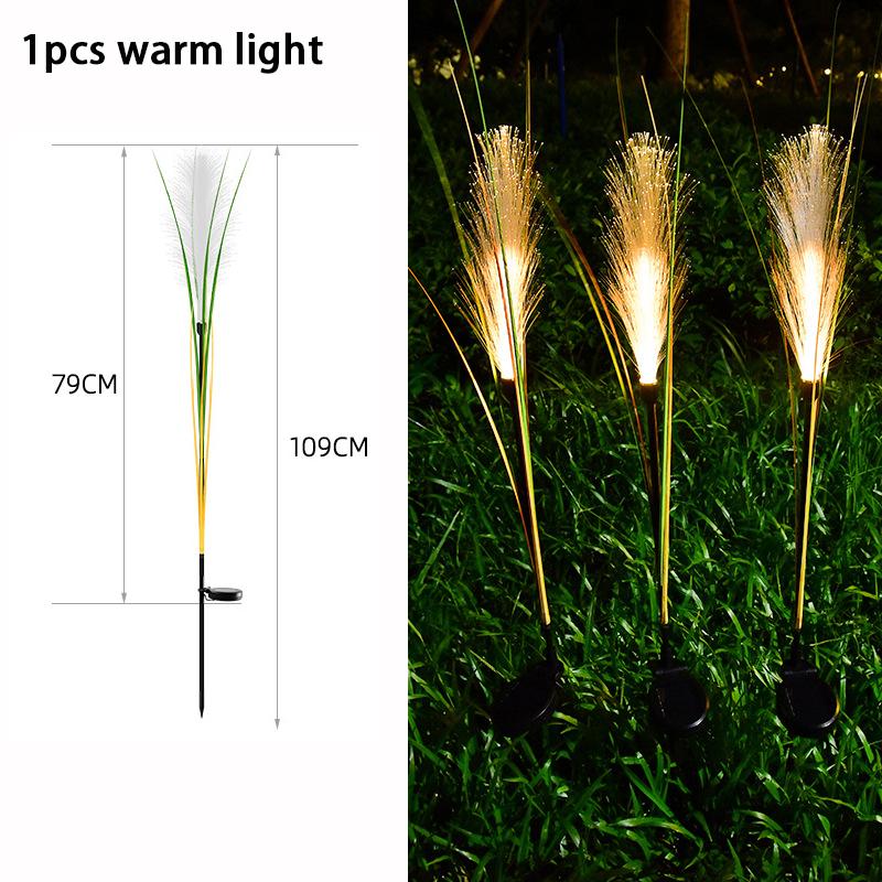 Solar LED Garden Reed Lights Outdoor Decorative Waterproof Solar Powered Flower Stake Light Christmas Lights for Yard Lawn Garde