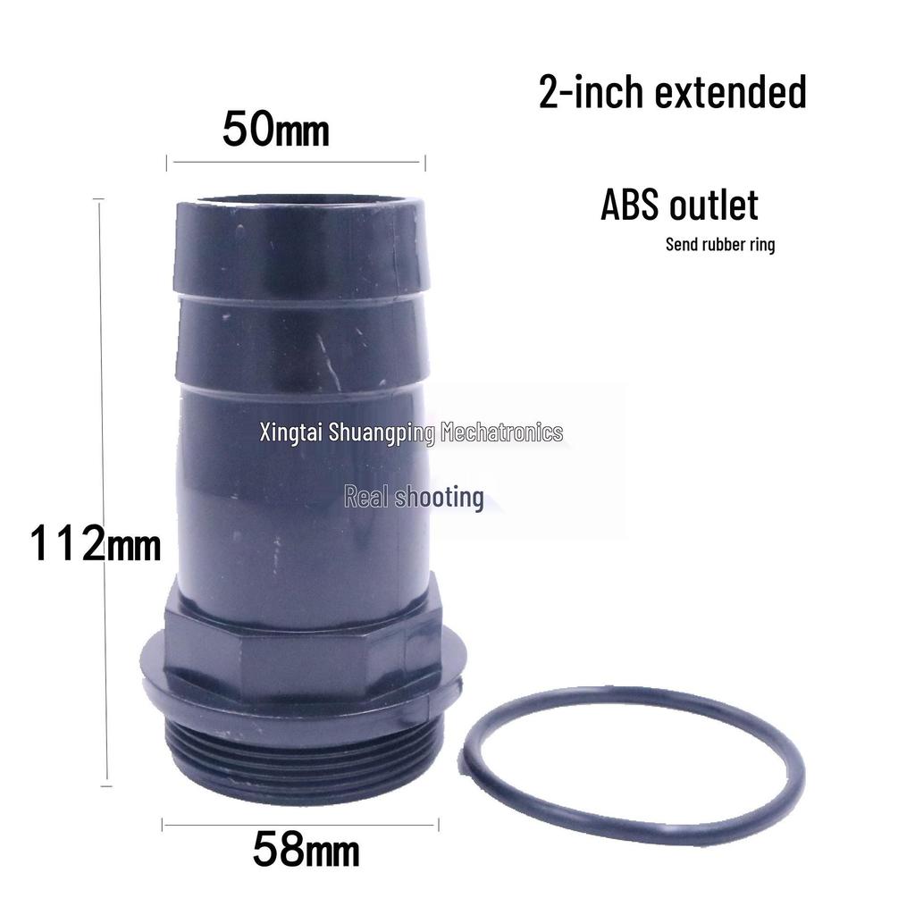 Thickened Plastic Male Thread Hose Adapter, 4-Inch To 1.5-Inch, for Water Pump Connections