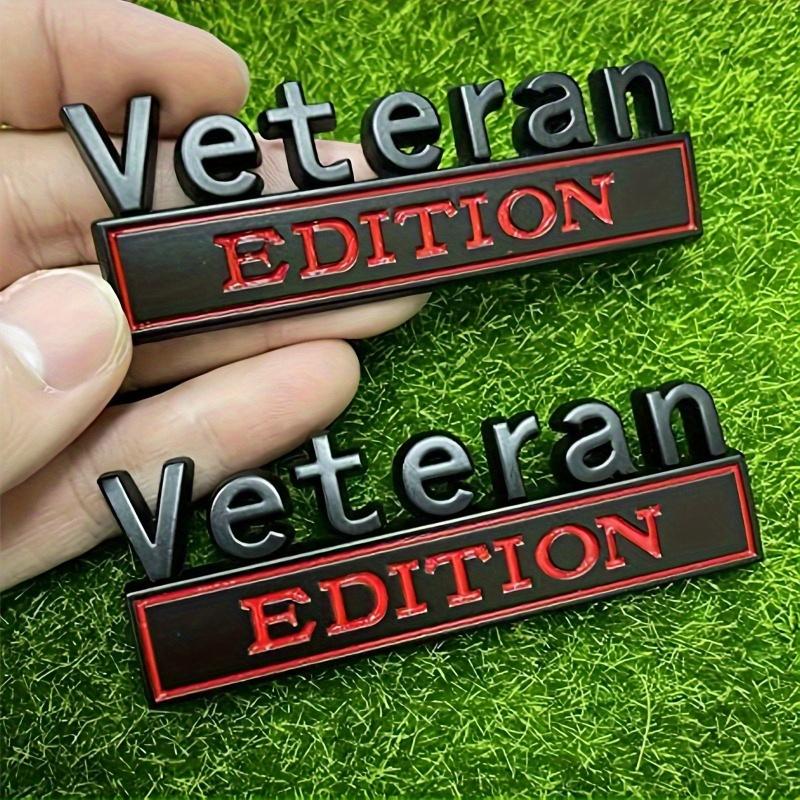 Veteran Edition Car Emblem Badge Decals for Truck Tailgate, Fit - Perfect Gift for Birthdays & Holidays, Sticker, Universal