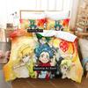 Cartoon Beyblade Burst Bedding Set Quilt Cover Bed Cover with Pillowcase Twin Single Queen King Size Boys Adult Home Textile